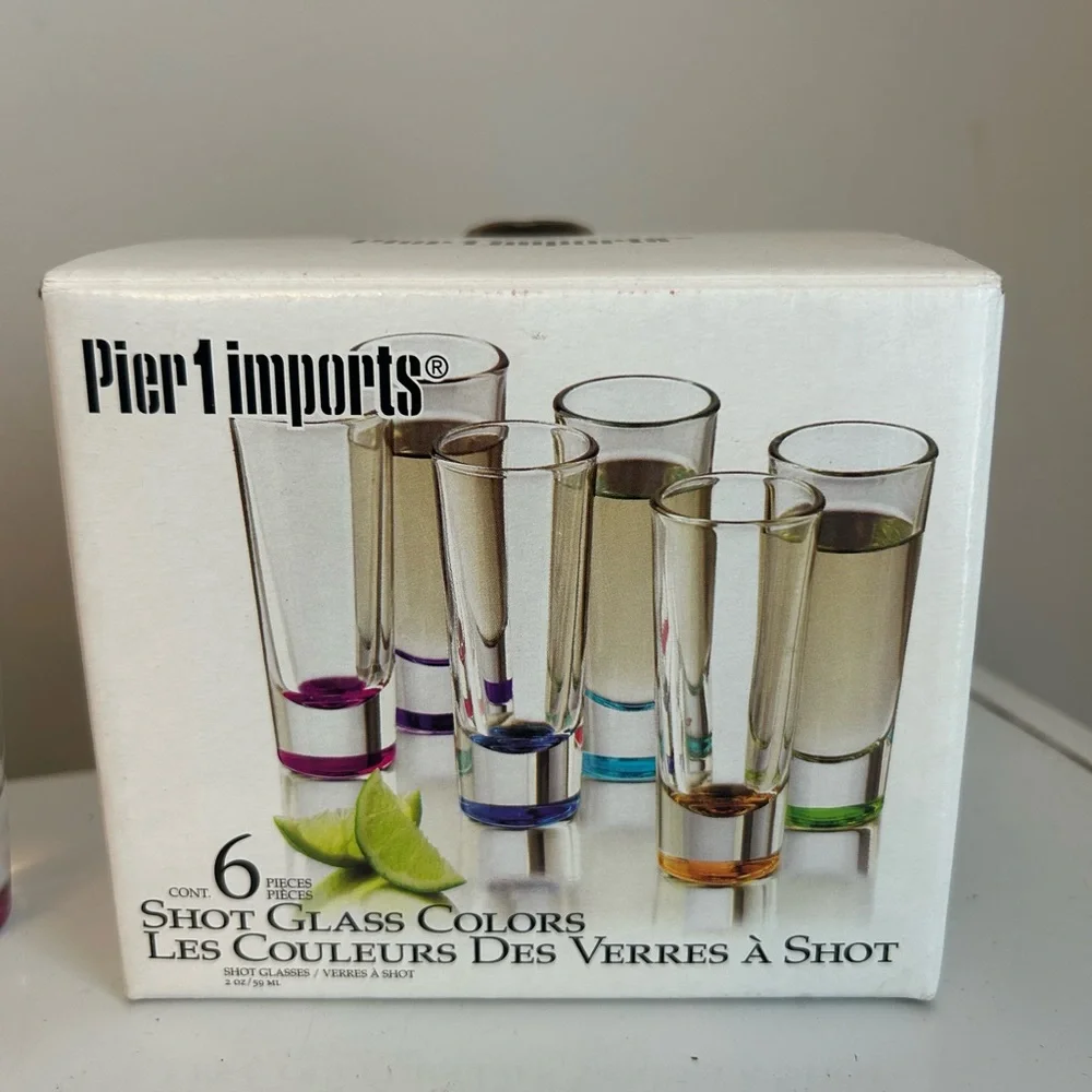 Shot Glasses Pier 1 Imports Colorful Elegant‎ Colorful Barware RETRO